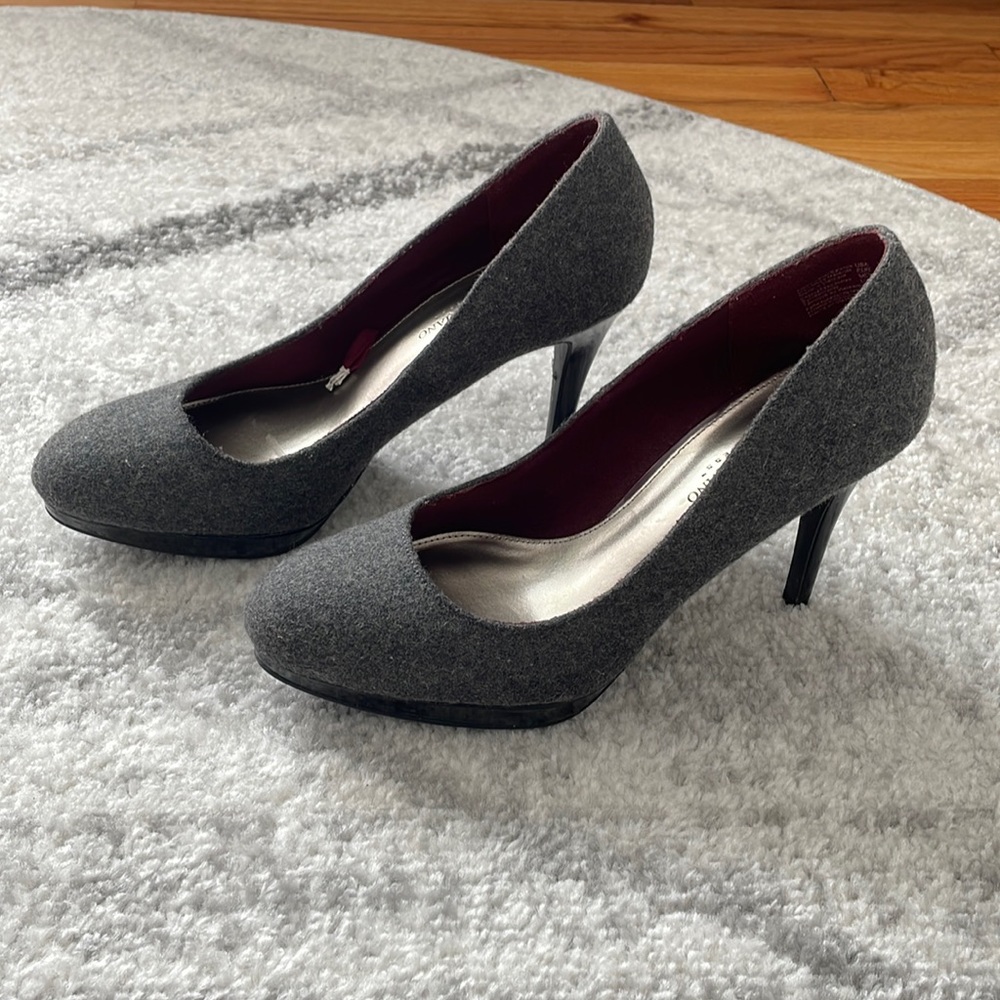 Grey Christian Siriano Heels Size 10